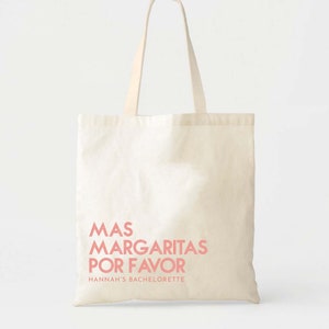 Margarita Welcome Tote - Wedding Welcome Bag - Mexico Wedding - Bachelorette Gift - Destination Wedding Tote - Custom Tote - Beach Wedding