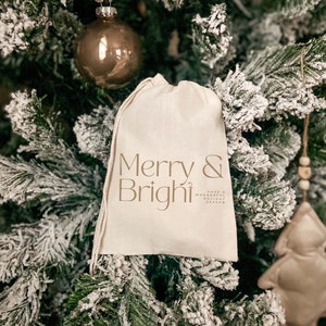 Merry And Bright Favor Bag - Christmas Party Favor - Christmas Hangover Kit - Holiday Party Favor Bag - Christmas Gifts - Holiday Treat Bag
