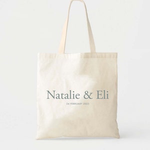 Couple Wedding Tote Bag - Custom Wedding Totes - Destination Wedding Tote - Wedding Welcome Gift Tote Bag - Wedding Welcome Bag - Bride Gift