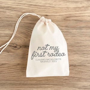 Cowgirl Bachelorette Party - Bride's Last Rodeo - Custom Hangover Kit Bags - Bachelorette Gift Bags - Hangover Recovery Kit - Nash Bash