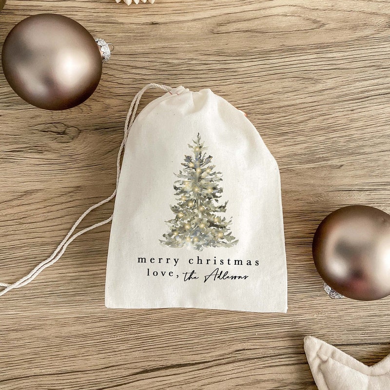 Classic Christmas Tree Favor Bag, Christmas Party Favor, Christmas Hangover Kit, Holiday Party Favor, Work Party, Holiday Treat Bag