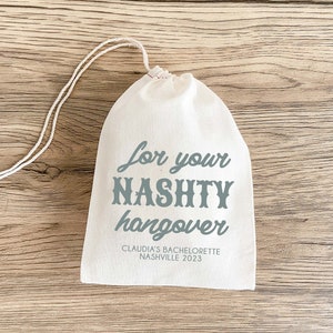 Nashty Hangover Favor Bag - Hangover Kit - Brautjungfern Geschenke - Hangover Kit - Nashville Bachelorette