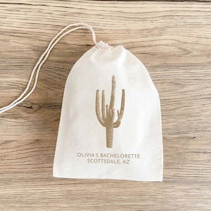 Cactus Favor Bags - Scottsdale Bachelorette Party - Kater Kit Tassen - Scottsdale Before the Veil - Survival Kit - aangepaste Cactus cadeauzakjes