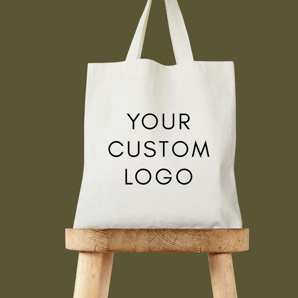 Custom Logo Tote - Upload Artwork - Business Logo Tote - Custom Event Tote - Your Custom Design - Custom Business Bag - Wedding Art Tote