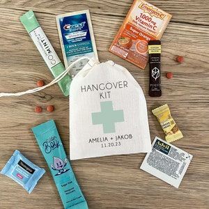 Hangover Kit - Bachelorette Party - Wedding Favor Bags - Bachelorette Gift Bags - Hangover Recovery Kit - Survival Kit - Custom Hangover Kit