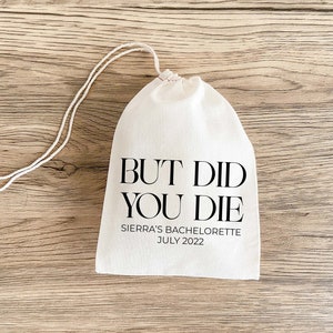 But Did You Die - vrijgezellenfeest - bedankzakje bruiloft - vrijgezellencadeau - kater herstelkit - overlevingskit - aangepaste katerkit