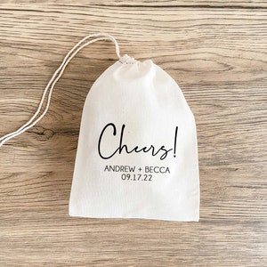 Cheers! Hangover Kit Bags - Bachelorette Party - Bachelorette Gift Bags - Wedding Favor Bags - Survival Kit - Custom Hangover Kit - Minimal