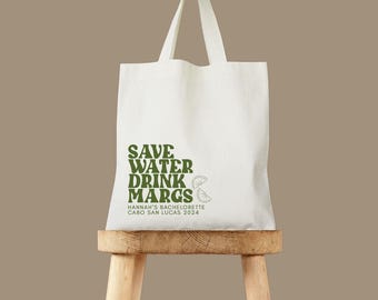 Margarita Tote Bag: Cotton Canvas - Bachelorette Party Favor