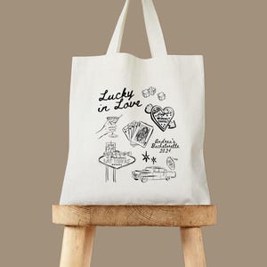 Feelin Lucky Vegas Tote - Personalisierte Bachelorette Party Tasche