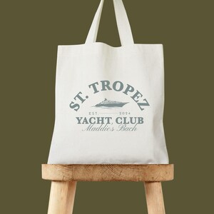 Bolsa de tela Yacht Club: estilo crucero de verano (lona, personalizada) imagen 2