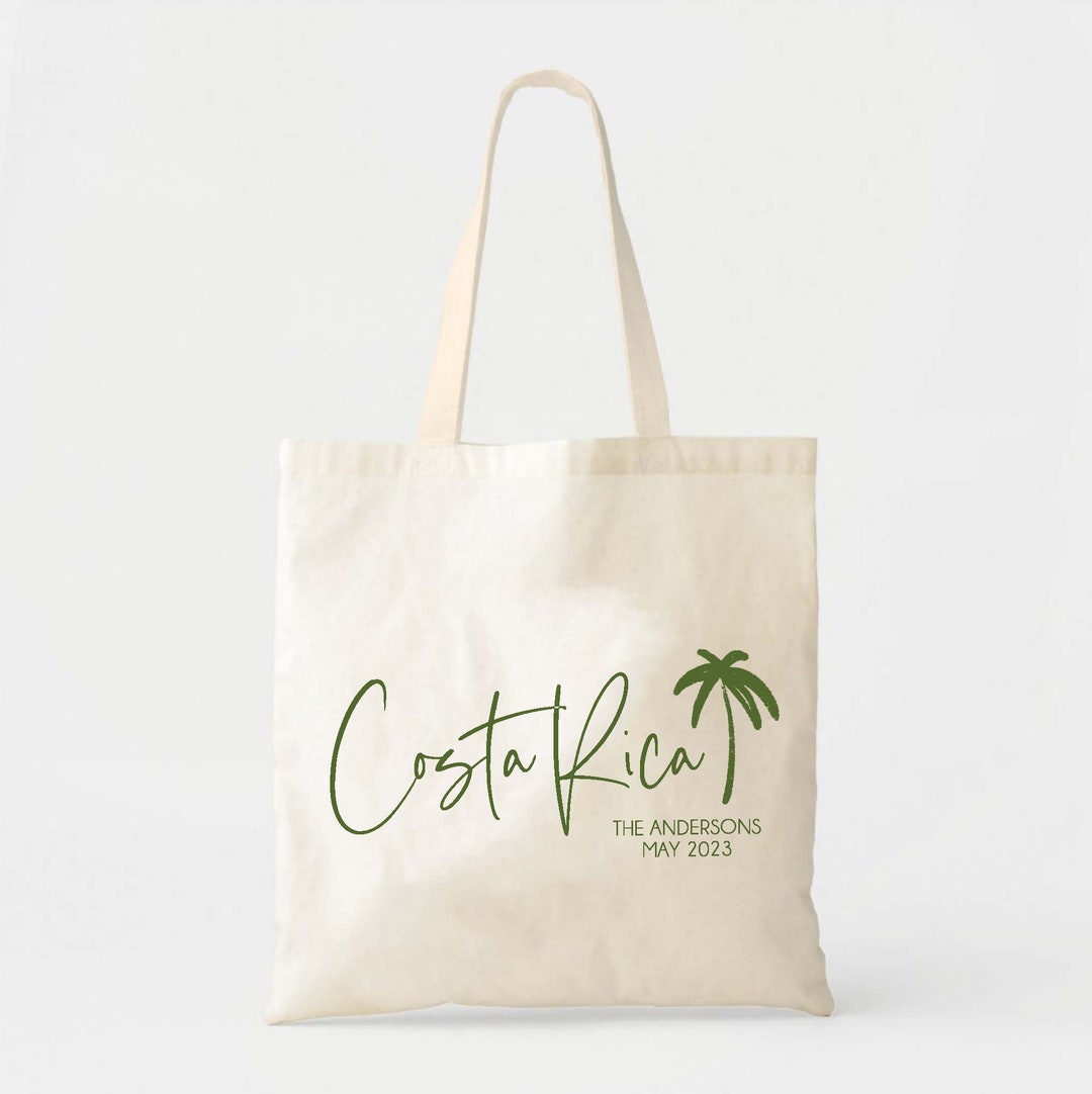 Costa Rica Welcome Tote Destination Wedding Welcome Bag Custom Wedding ...