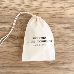 Mountain Wedding - Altitude Kit - Wedding Welcome Bag - Ski Mountain Favor Bags - Custom Wedding Favor - Wedding Guest Gift - Bridesmaid