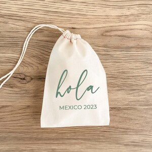 Hola - Bachelorette Party - Hangover Kit Bags - Hangover Recovery Kit  - Custom Gift - Mexico Survival Kit - Wedding Welcome - Cabo - Cancun