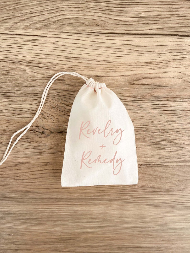 Revelry & Remedy Bachelorette Party Hangover Kit Bags Bachelorette Gift Bags Hangover Recovery Kit Survival Kit Wedding Favors image 2