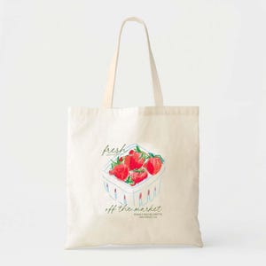 Market Tote Bag: Eco-Friendly Cotton Canvas - Reusable, Durable image 2