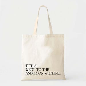 Custom Wedding Tote Bag: Canvas, Personalized Bridesmaid Gift