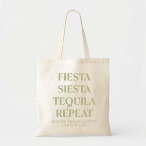 Mexico Welcome Tote - Wedding Welcome Bag - Custom Wedding Tote - Bachelorette Gift - Destination Wedding Tote - Custom Tote - Beach Wedding