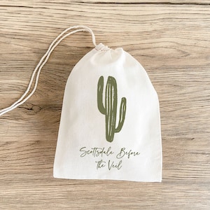 Scottsdale Before The Veil - Bachelorette Party - Hangover Kit Bags - Hangover Recovery Kit - Survival Kit - Custom Gift - Cactus Gift Bags