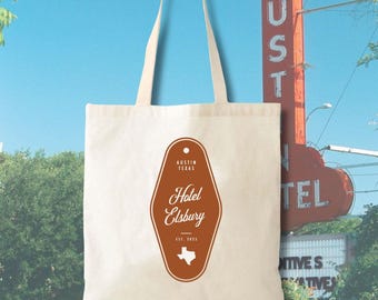 Bolsa de boda Austin - Lona de algodón, diseño personalizado de Texas