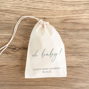 Oh Baby! - Personalized Baby Shower Favor Bag - Baby Shower Gift - Baby Shower Guest Gift - Gender Reveal Party - Shower Party - Boy or Girl