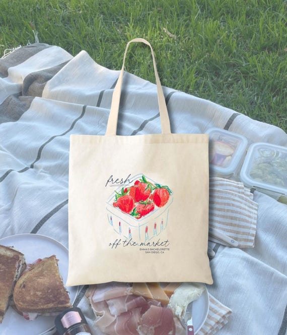 Market Tote Bag: Eco-Friendly Cotton Canvas - Reusable, Durable