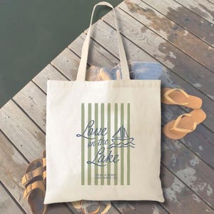 Bachelorette Party Tote: Lake Wedding Style (9x11 or 16x15 inches) image 2