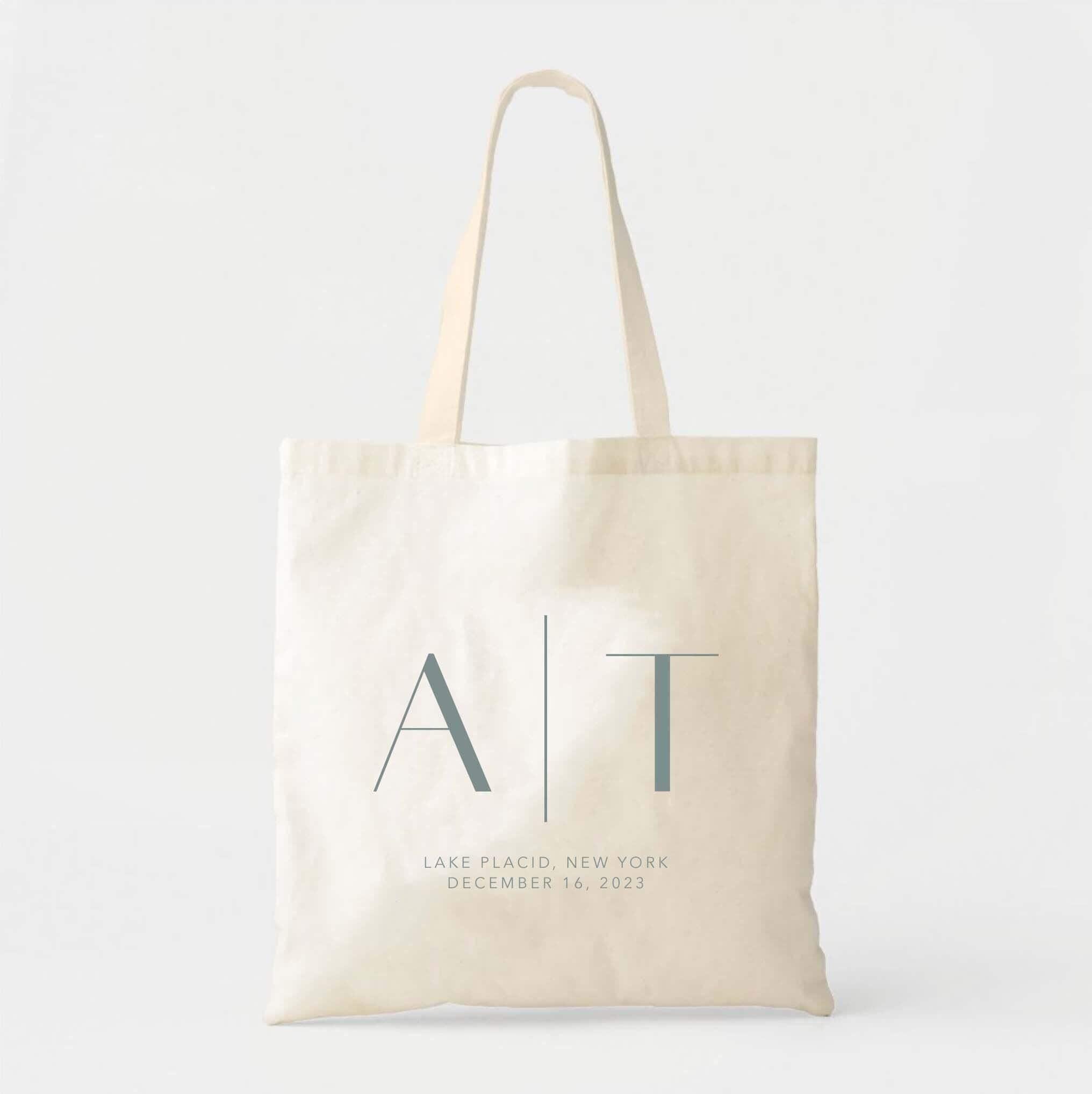 Personalized Wedding Tote Bag: Custom Couple Design, Cotton Canvas - Etsy