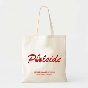 Bachelorette Tote Bag: Cherry Cotton Canvas - Custom Text, Spot Clean