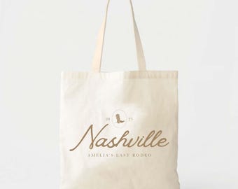Brides Last Rodeo Tote: Western Canvas - Rustic Cowgirl Style