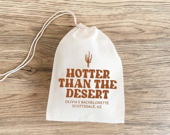 Desert Cactus Bachelorette Favor Bag - Custom Hangover Recovery Kit