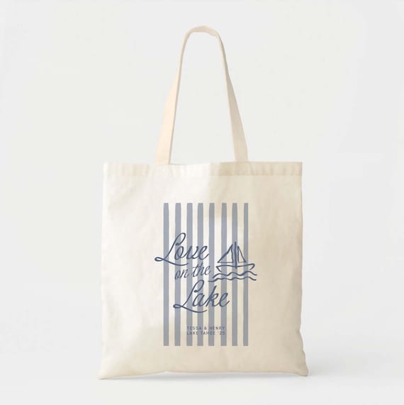 Bachelorette Party Tote: Lake Wedding Style (9x11 or 16x15 inches)