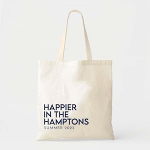 East Coast Summer Tote Bag, Cotton Canvas (9x11 or 16x15 inches) image 1