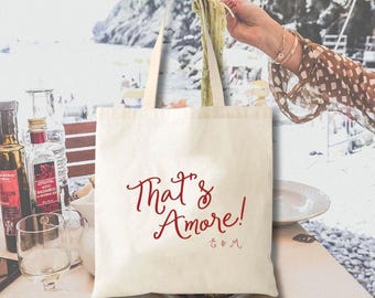 Borsa da viaggio per matrimonio in Italia - Borsa in tela di cotone personalizzabile