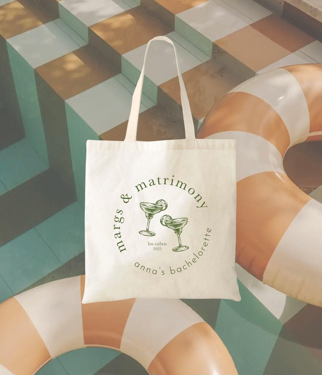 Bachelorette Tote: Margarita Party Style (cotton Canvas, 9x11 or 16x15 ...