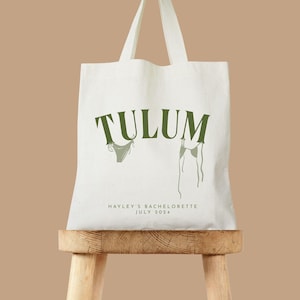 Tulum Bikiniväska - Canvas Brudtärnestrandväska