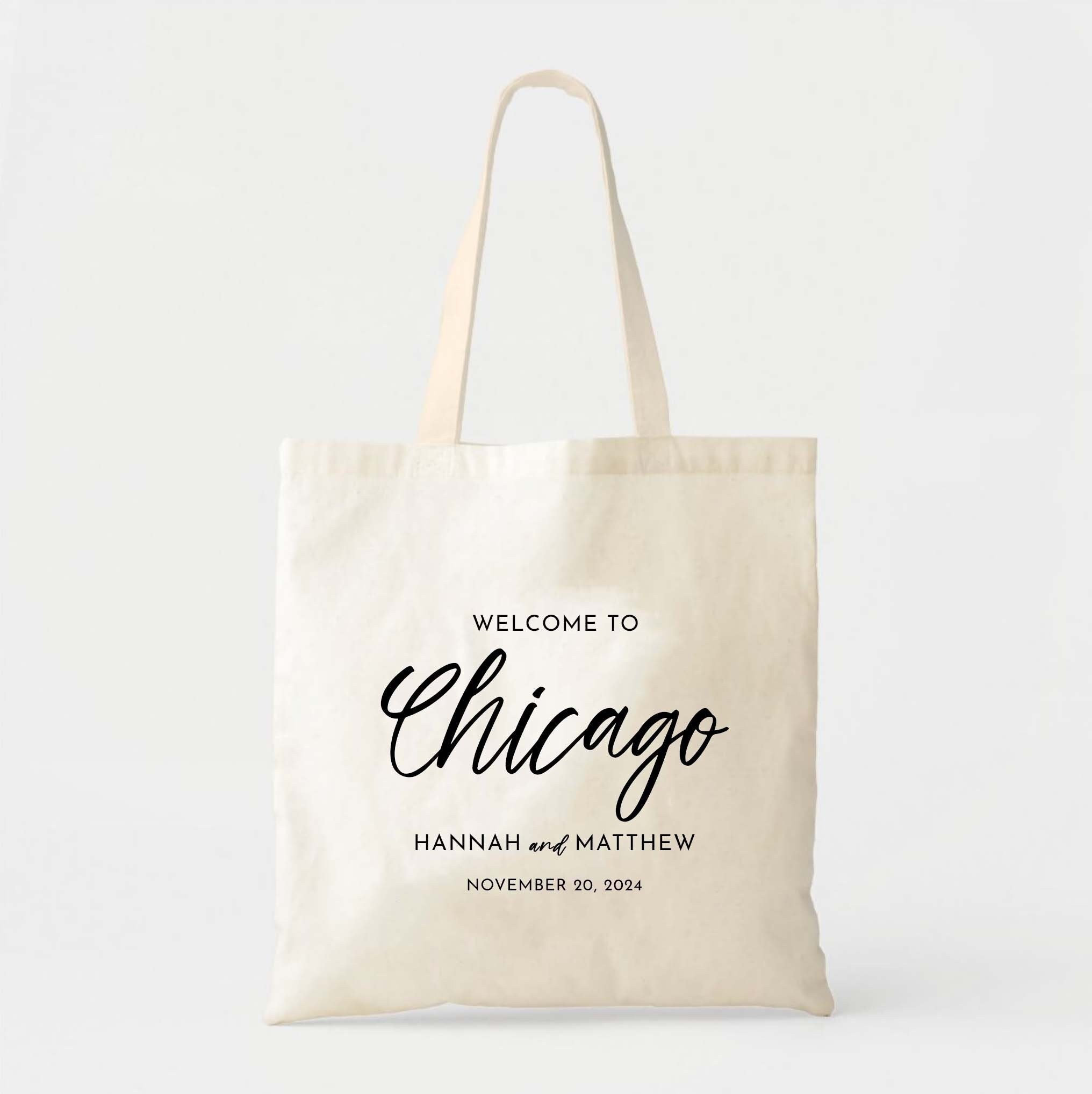 Chicago Cubs Wrigley Field Tote Bag Wedding Welcome Bag 