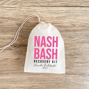 Hangover Favor Bag: Bachelorette Party Muslin (Multiple Sizes)