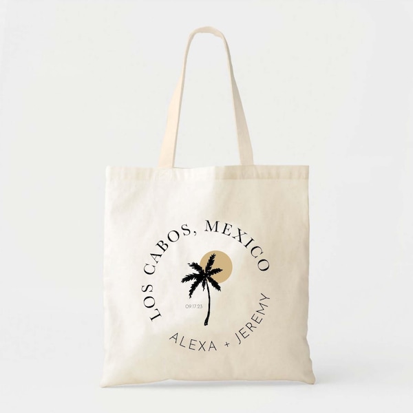 Wedding Welcome Tote Bag, Cotton, Personalized (9x11 or 16x15 inches)