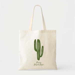 Scottsdale Bachelorette Cactus Totes  - Custom Wedding Tote - Bachelorette Gift Bags - Destination Wedding Tote - Custom Tote - Desert Disco