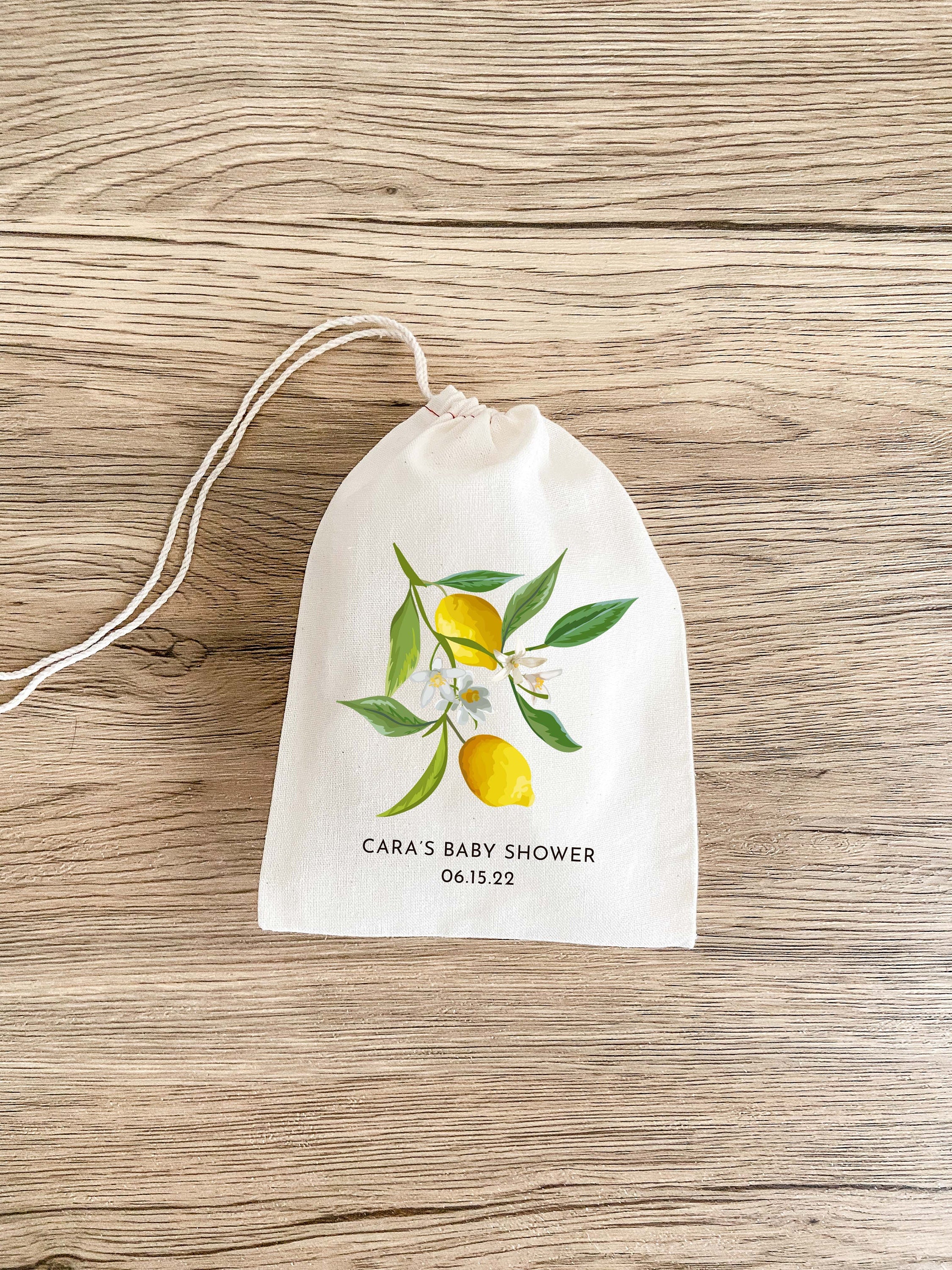 Lovely orange Lemon Candy Bag with Stickers for lemon fruit birthday Party bags  lemon candy bag