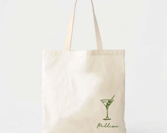 Martini Tote Bag - Bachelorette Party Hangover Kit
