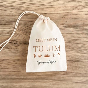 Tulum Wedding Welcome Bag - Destination Wedding - Hangover Kit Bags - Hangover Recovery Kit  - Custom Gift - Mexico Survival Kit - Gift Bags