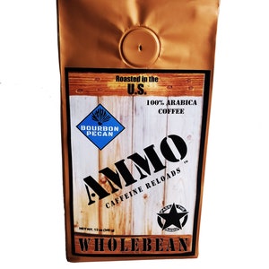 AMMO Bourbon Pecan Whole Bean Coffee