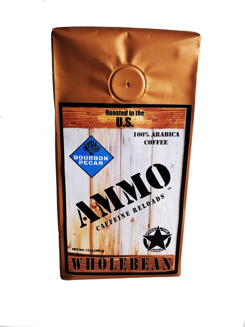 AMMO Bourbon Pecan Whole Bean Coffee