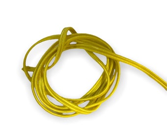 Elastic Cord 4mm yellow, Round Elastic