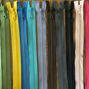 Open Ended chunky zip 6 cm - 75 cm Zipper, divisible zipper, Kunststoff Reißverschluss teilbar, Delrin Zipper, Chunky zip