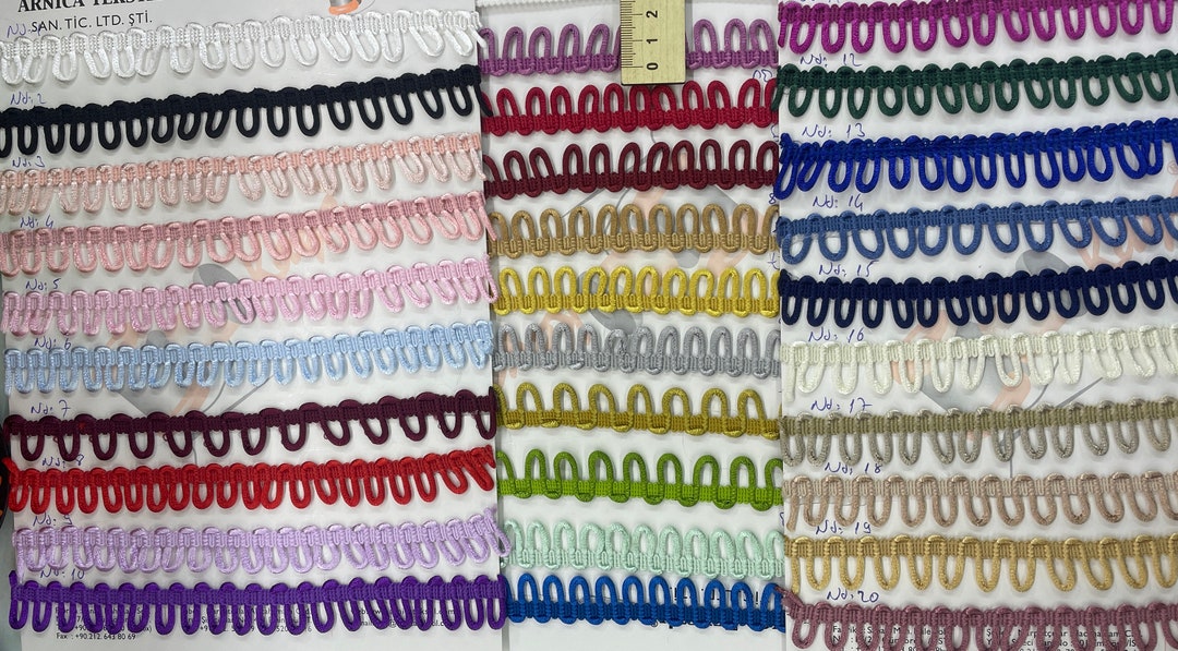 10 Meters Satin Elastic Button Loops for Bridal Gowns - Historical ...