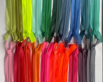 Concealed Nylon Zip  50 Colors, 3cm-50cm, Dress & Skirt Zipper