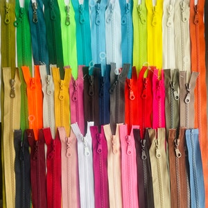 Closed Ended chunky zip 6 cm - 75 cm Zipper, indivisible zipper, Kunststoff Reißverschluss unteilbar, Delrin Zipper, Chunky zip