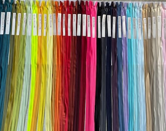 2 pcs per color Mmei Pack of 40 Nylon Invisible Zippers for Tailor Sewer Sewing Craft Crafters Special 16 Inch 20 Colors